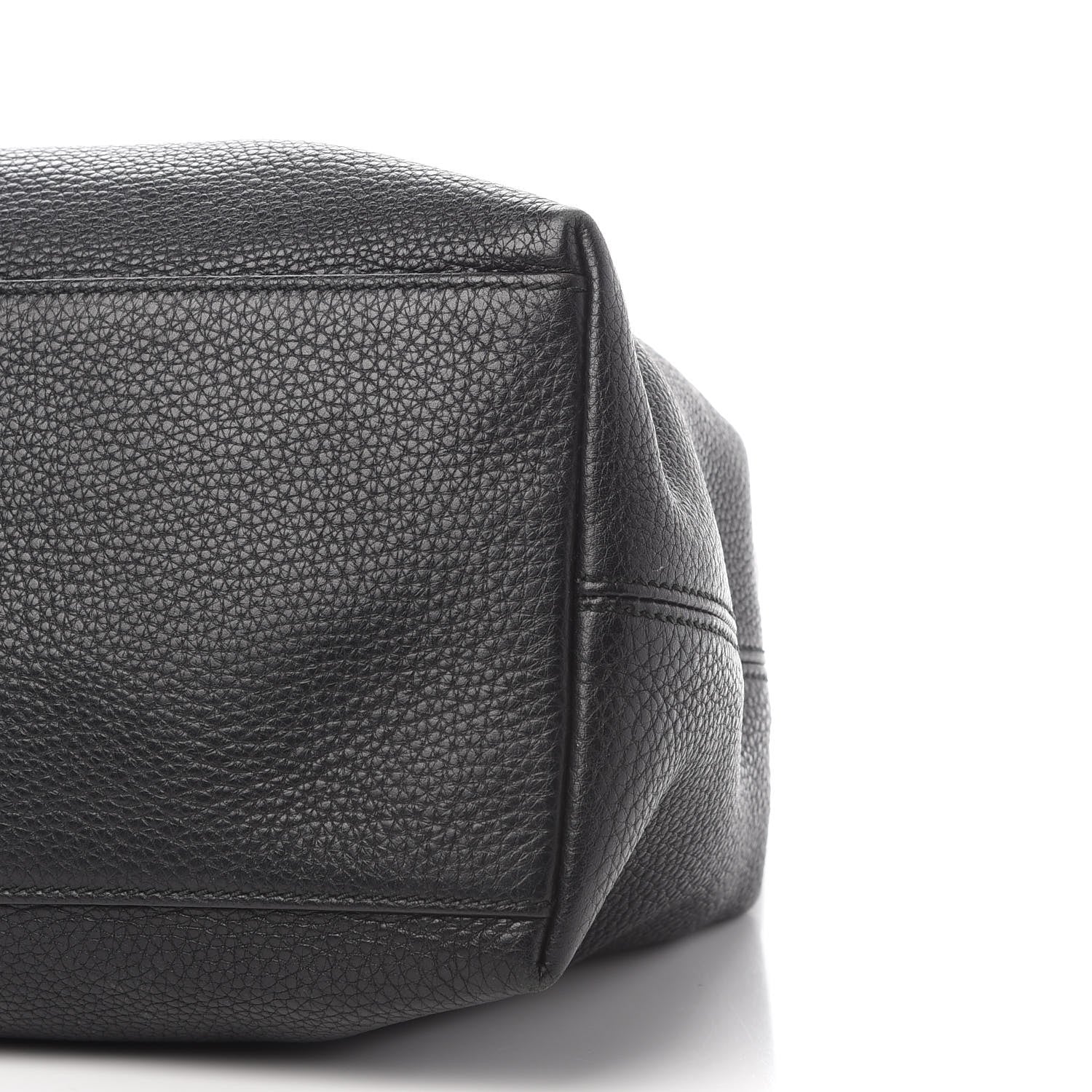 Gucci Pebbled Calfskin Studded Medium Soho Chain Shoulder Bag Black 9 of 10