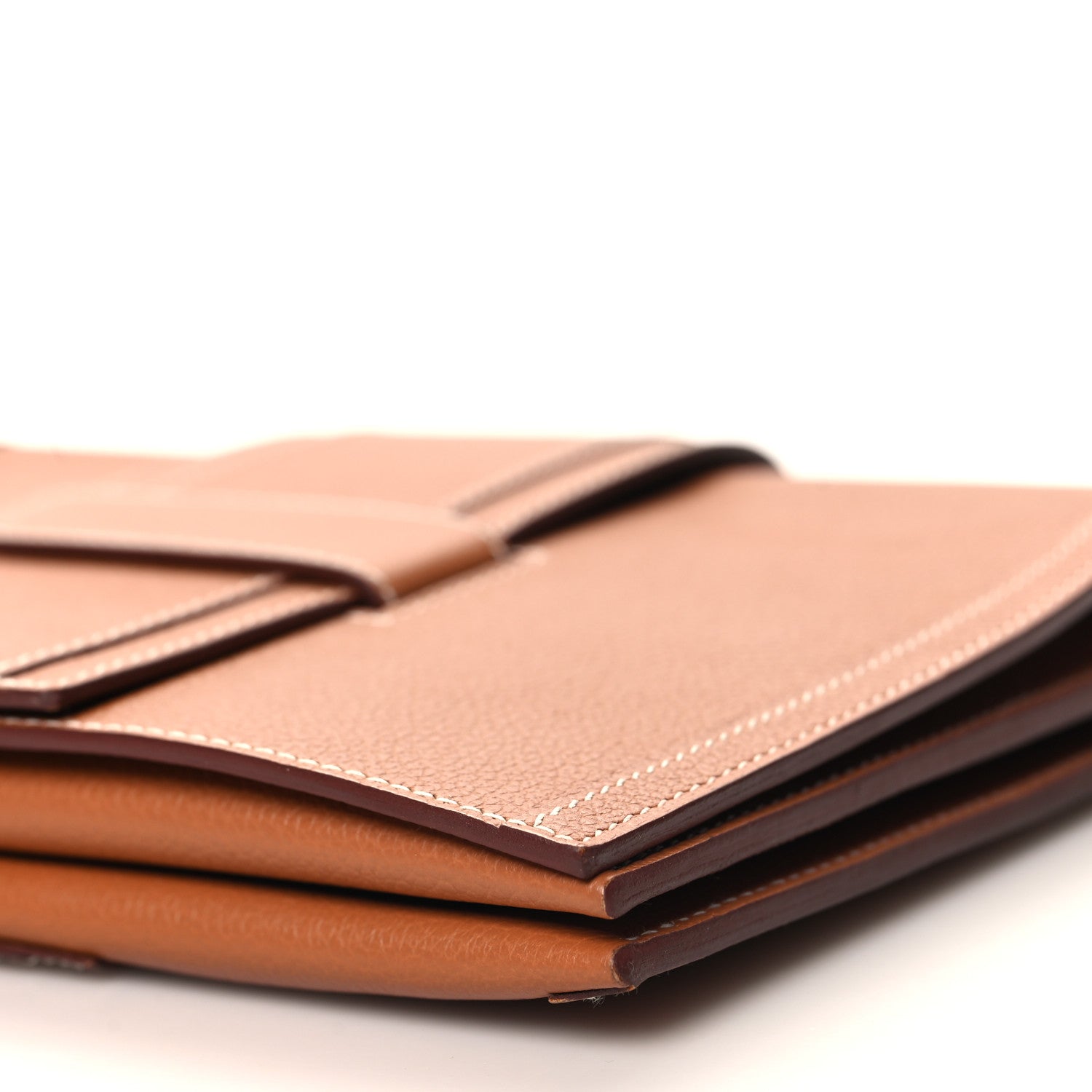Hermes Evergrain Evercolor H Passant Clutch Gold 11 of 12