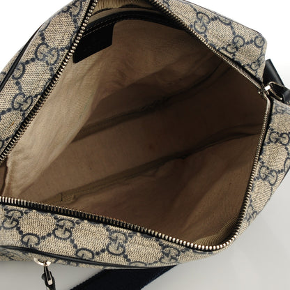 Gucci GG Supreme Monogram Selleria Calfskin Medium Messenger Bag Beige Blue 7 of 7