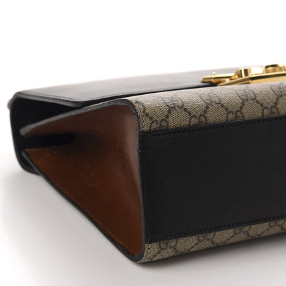Gucci GG Supreme Monogram Calfskin Medium Padlock Shoulder Bag Beige Black Cuir 7 of 12