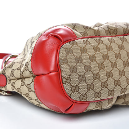 Gucci Monogram Medium Sukey Top Handle Red 5 of 10