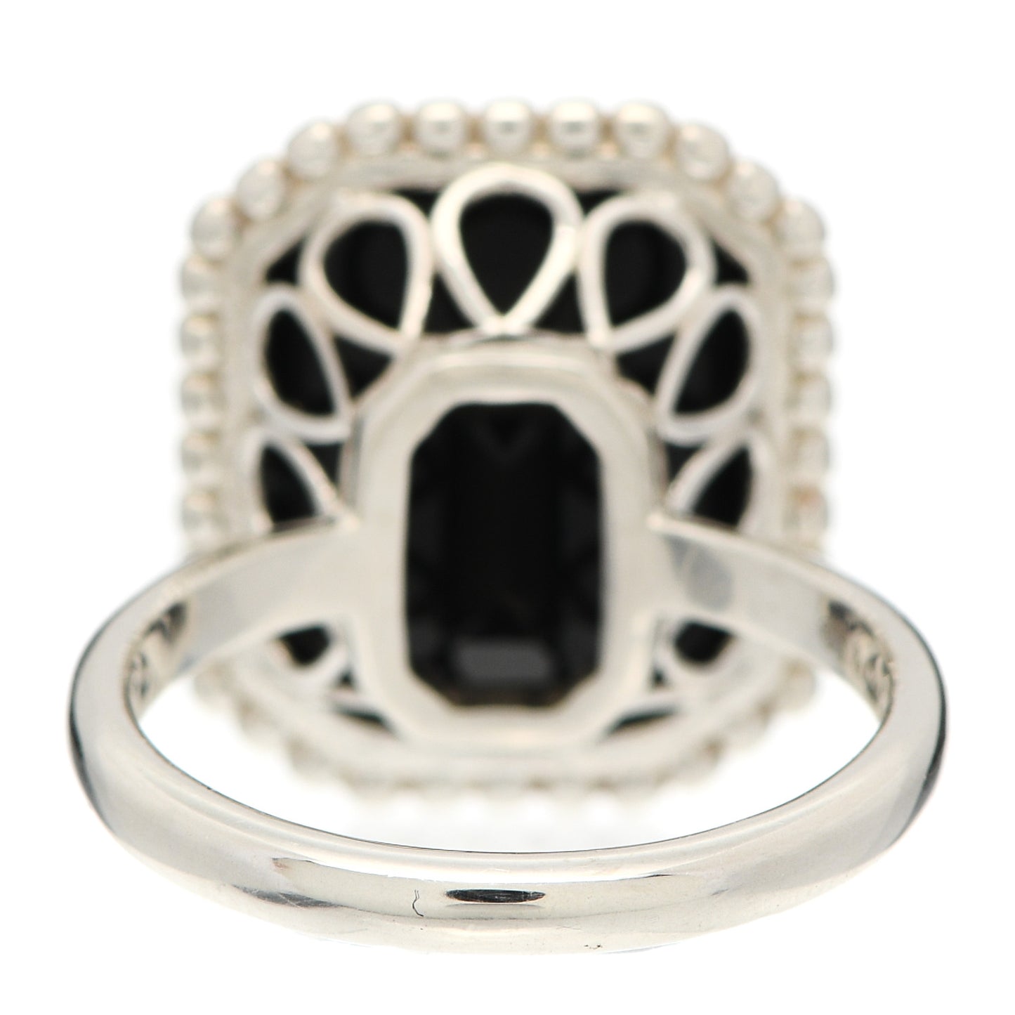 Sterling Silver Black Onyx Ziegfeld Daisy Ring 53 6.25