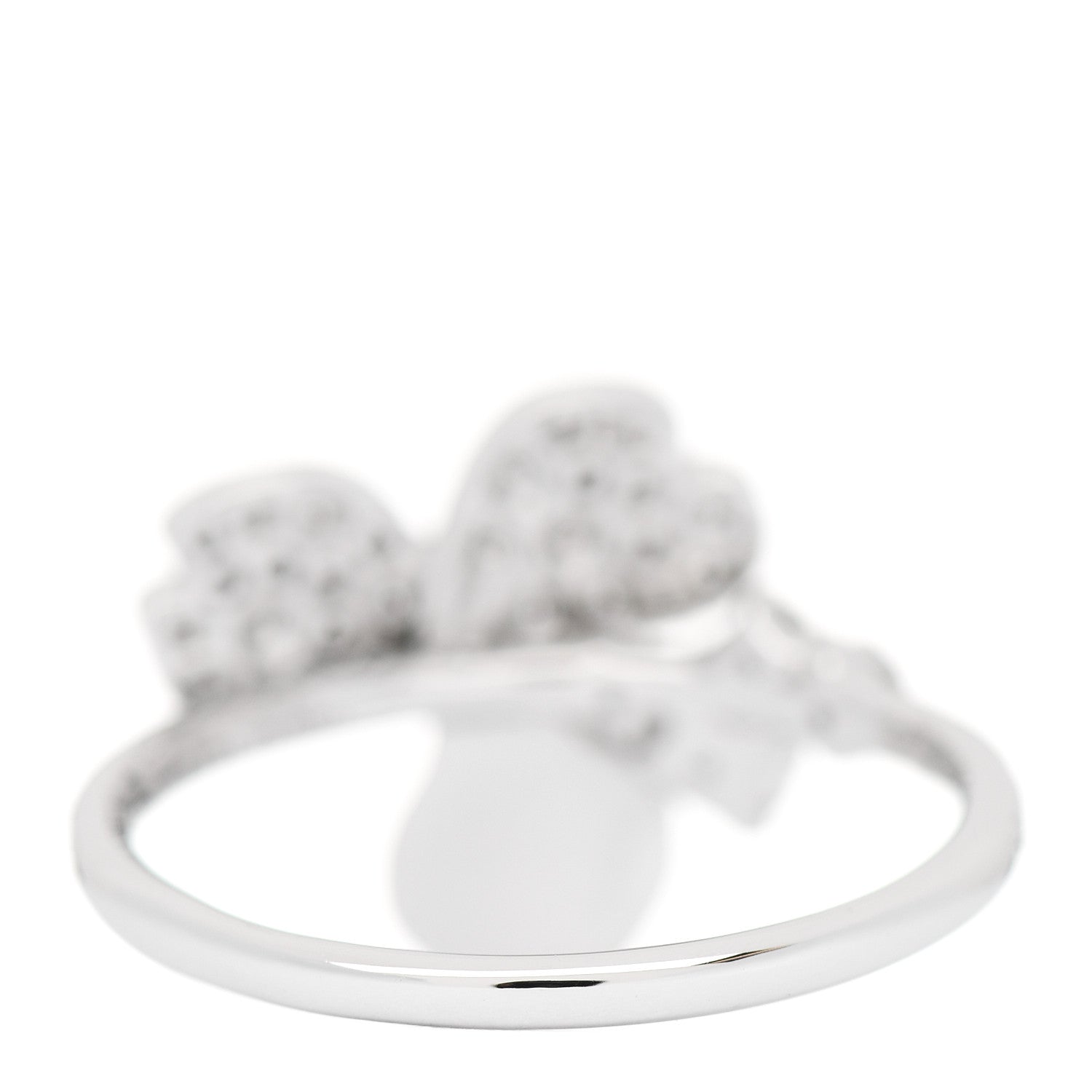 Tiffany Platinum Diamond Paper Flowers Mixed Cluster Ring 54 7 2 of 4