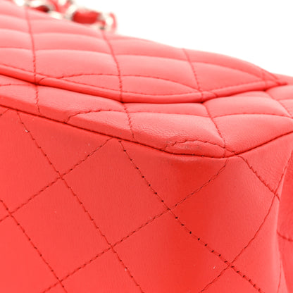 Chanel Lambskin Quilted Mini Rectangular Flap Red 13 of 16