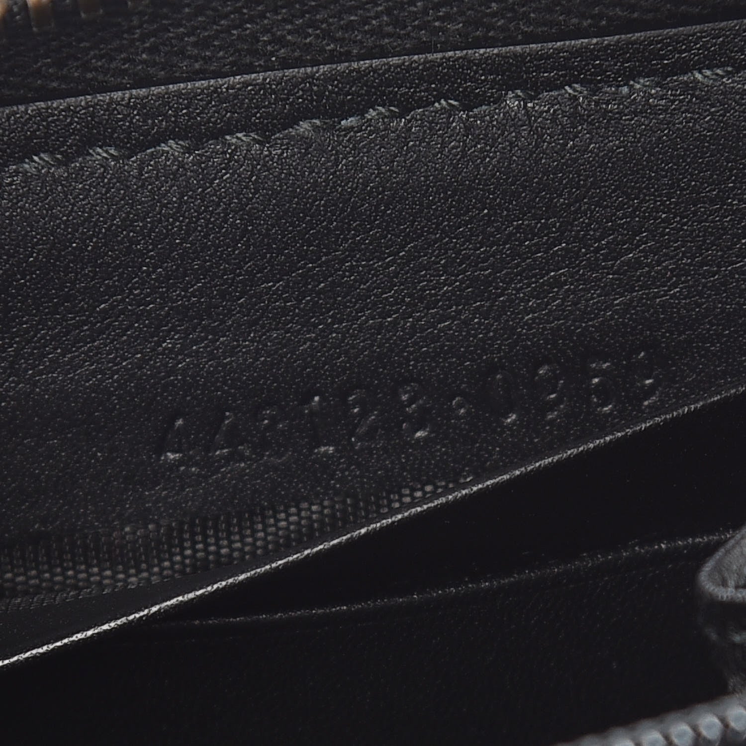 Gucci Calfskin Matelasse Pearly GG Marmont Zip Around Wallet Black 9 of 9