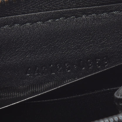 Gucci Calfskin Matelasse Pearly GG Marmont Zip Around Wallet Black 9 of 9