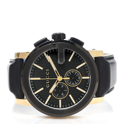 Gucci PVD Stainless Steel Calfskin 44mm G-Chrono Quartz Watch Black 2 of 5