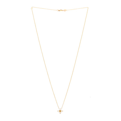 Roberto Coin 18K Yellow Gold Diamond Love in Verona Flower Pendant Necklace 3 of 4