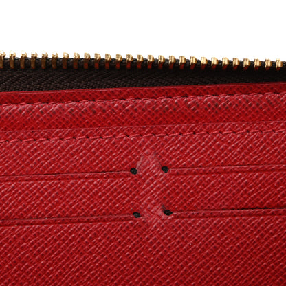 Louis Vuitton Damier Ebene Clemence Wallet Cherry 8 of 10