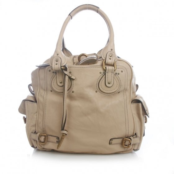 Chloe Leather Paddington Tote Beige 1 of 14