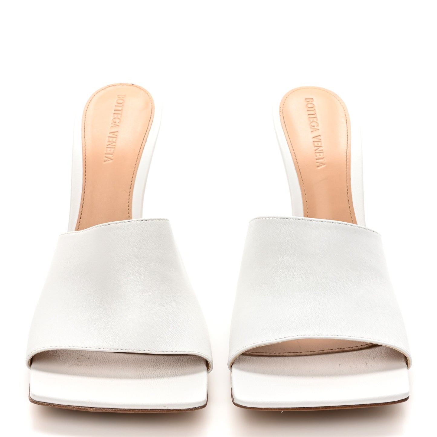 Lambskin Stretch Wedge 90mm Sandals 39.5 Optic White