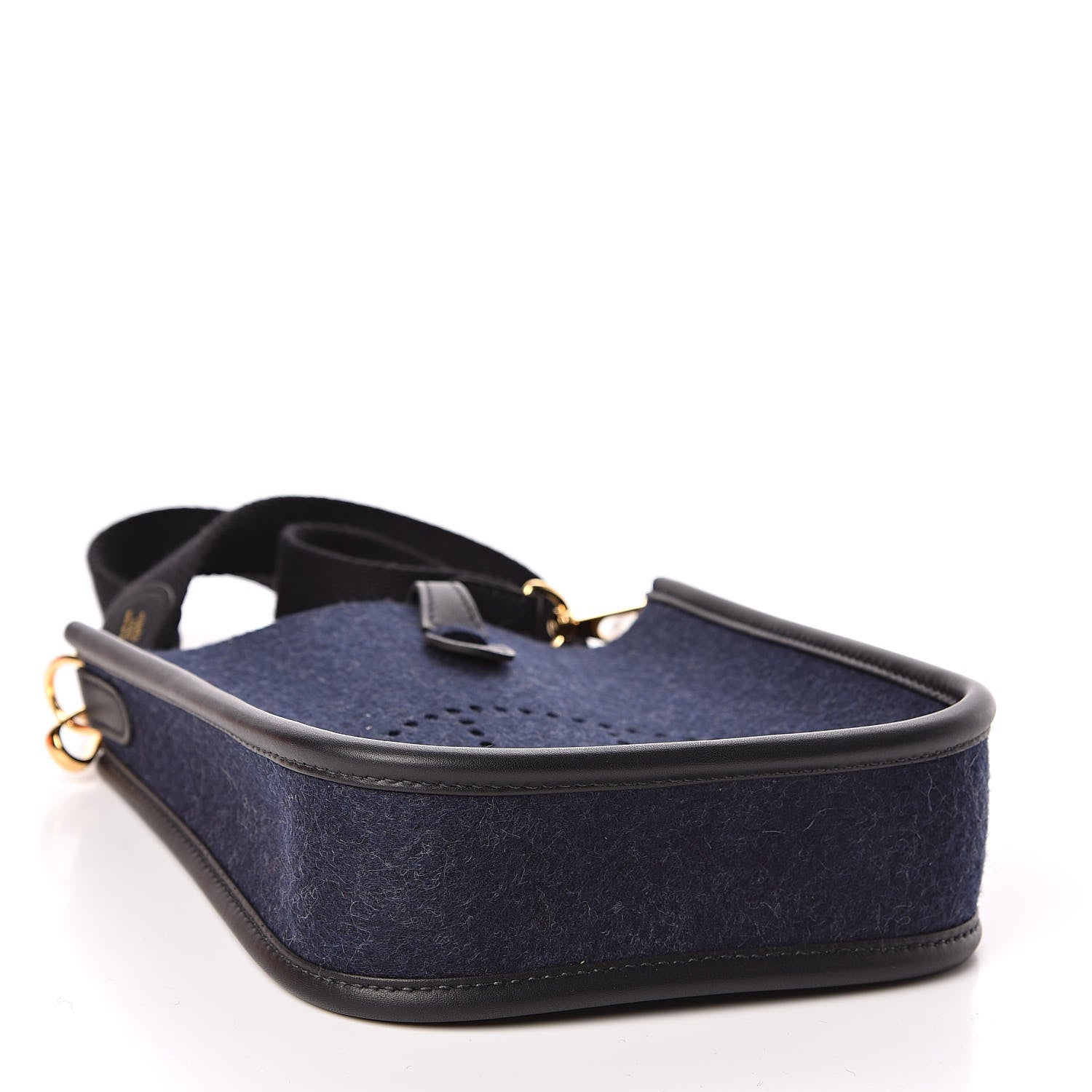 Hermes Swift Sangle Wooly Evelyne TPM Bleu Nuit Black 4 of 10