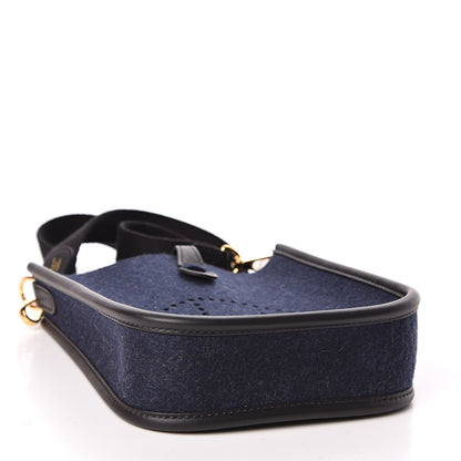 Hermes Swift Sangle Wooly Evelyne TPM Bleu Nuit Black 4 of 10