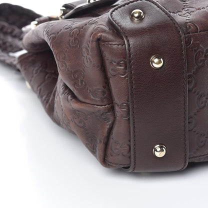 Gucci Guccissima Small Pelham Shoulder Bag Chocolate 9 of 10