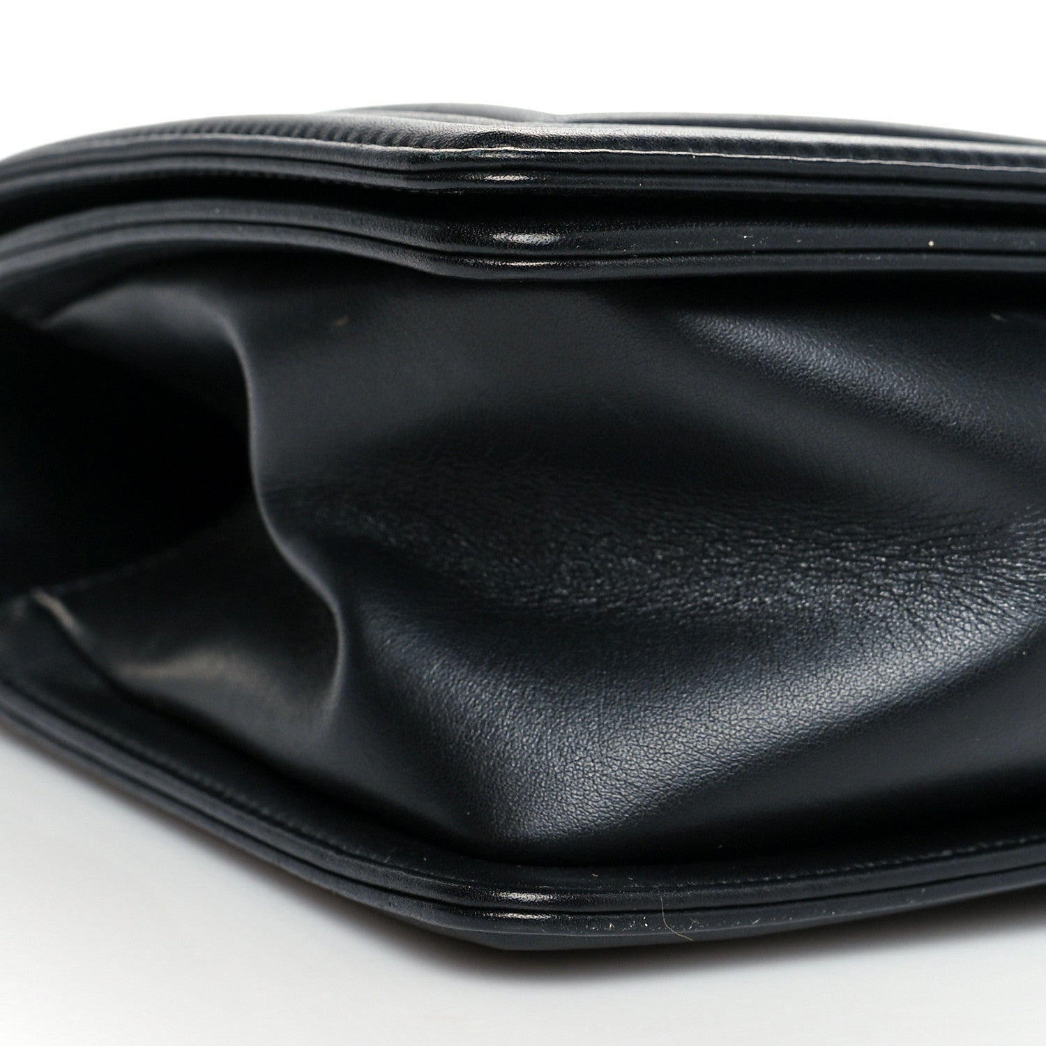 Chanel Calfskin Chevron Quilted Medium Boy Flap Black 9 of 10