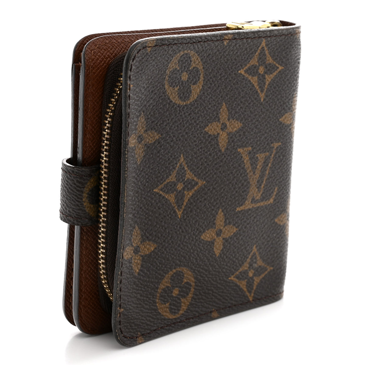 Monogram Compact Zippe Zipped Wallet