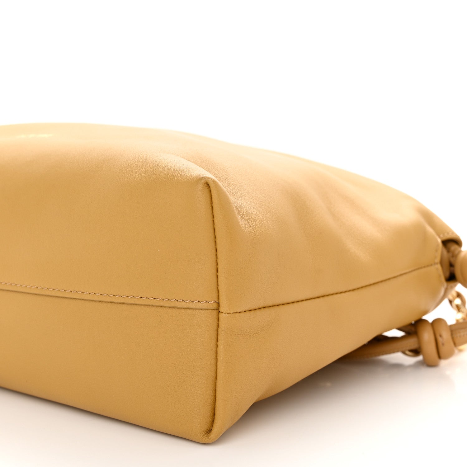 Loewe Mellow Nappa Donut Medium Chain Flamenco Knot Clutch Sahara 10 of 10