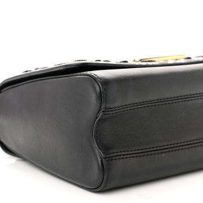 Louis Vuitton Calfskin Since 1854 Embroidered Twist MM Black 8 of 10