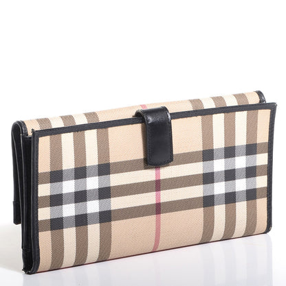 Burberry Haymarket Check Molly Continental Wallet Black 3 of 8