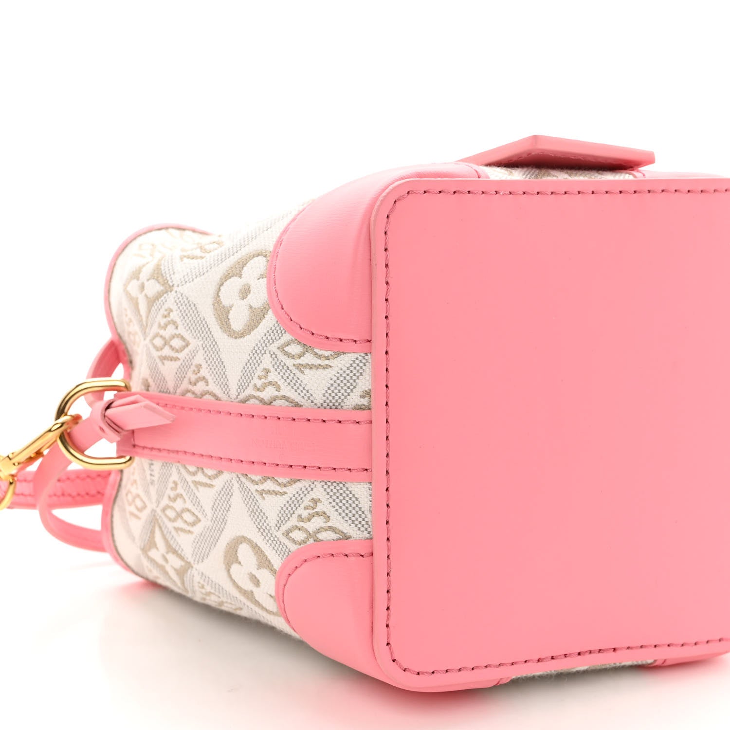 Louis Vuitton Jacquard Since 1854 Noe Purse Ecru Beige Pink 9 of 10