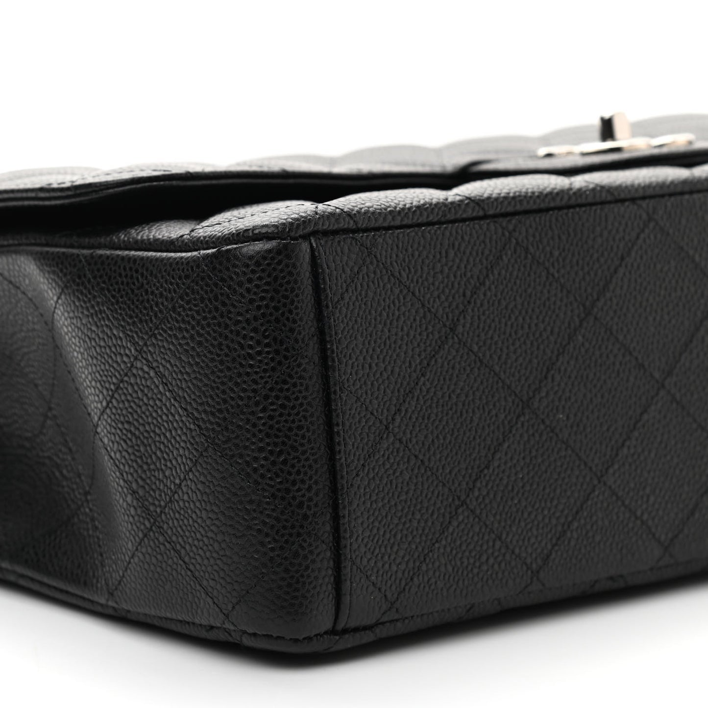 Caviar Quilted Maxi Double Flap Black