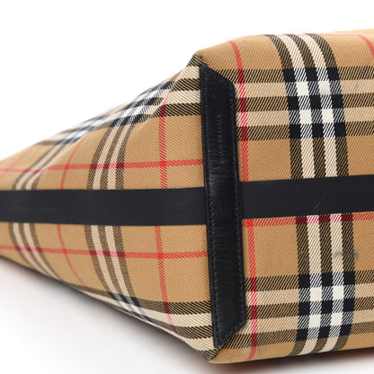 Burberry Vintage Check Medium The Giant Reversible Tote Antique Yellow Bright Red 12 of 16