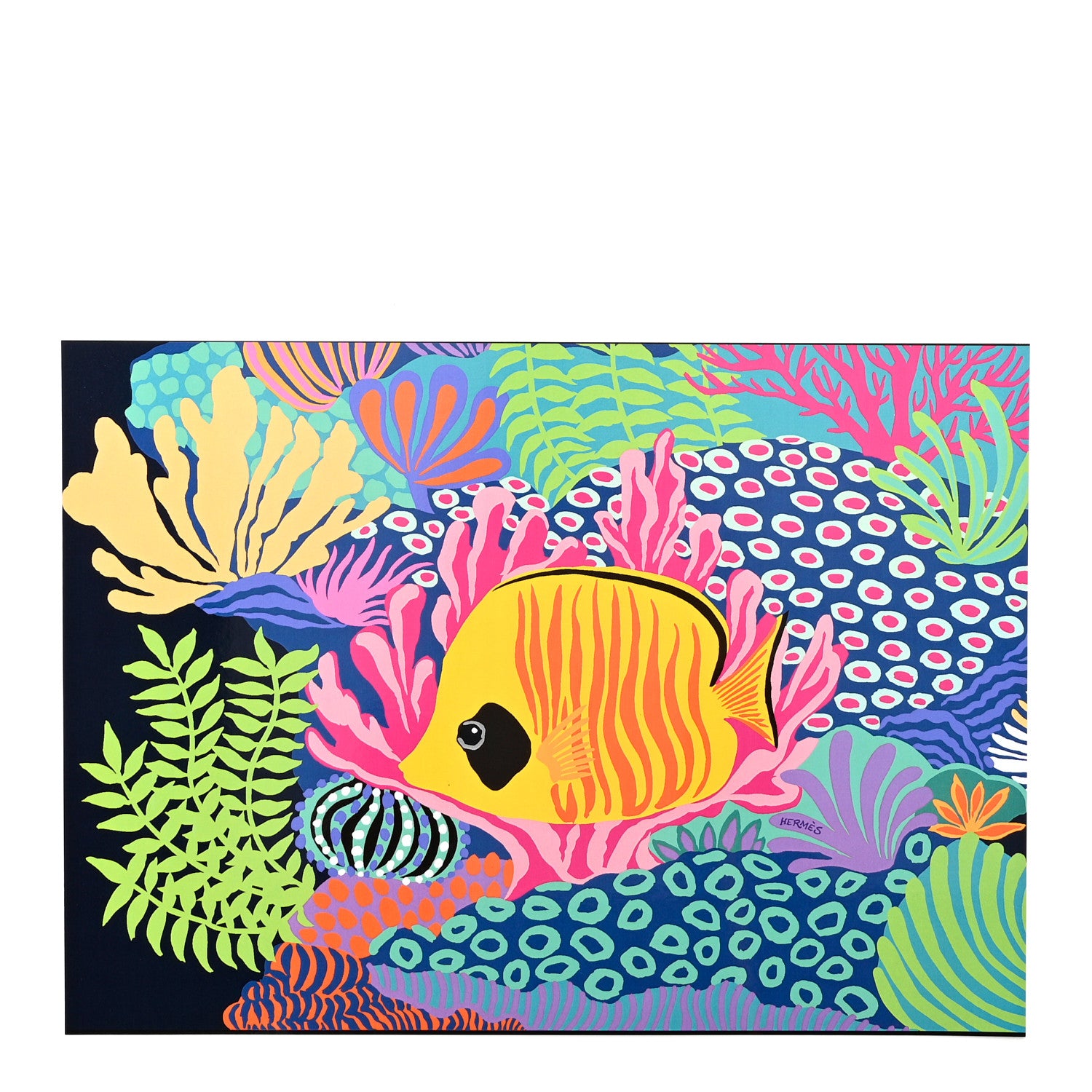 Hermes Wood Paper Printed Under the Waves Puzzles Set of 3 Multicolore 6 of 7