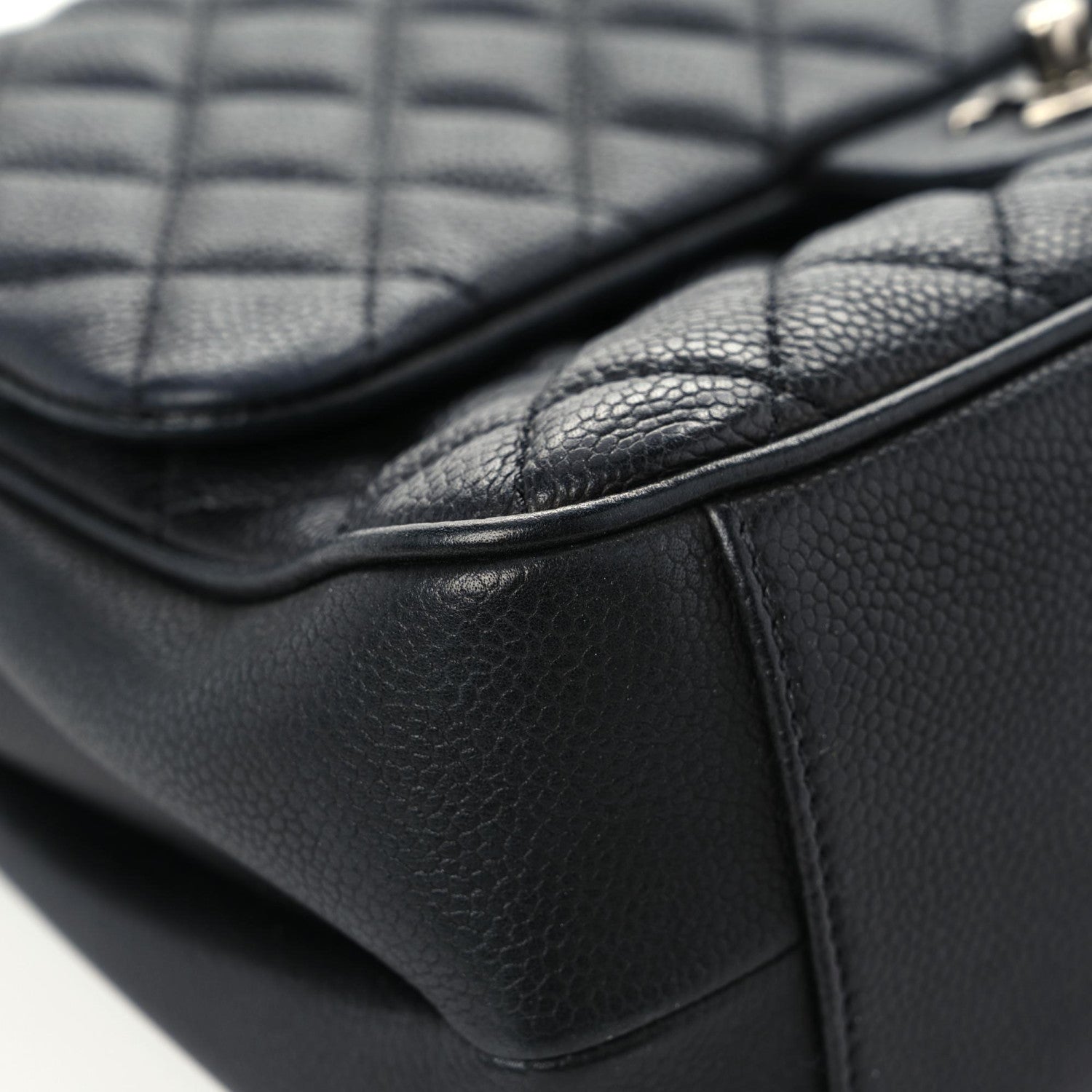 Chanel Caviar Quilted Medium Rock In Rome Single Flap Black 8 of 21