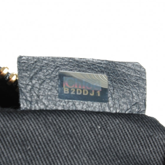 Leather Studded Medium Paraty Black