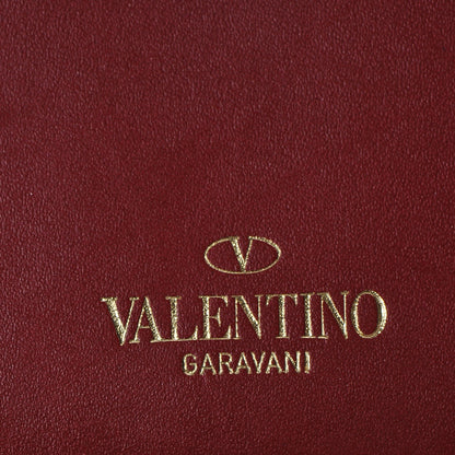 Valentino Garavani Calfskin Rockstud Zip Around Wallet Rosso Valentino 13 of 13