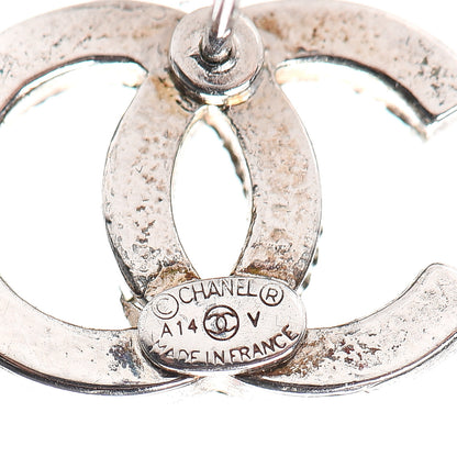 Chanel Crystal CC Earrings Silver 4 of 5