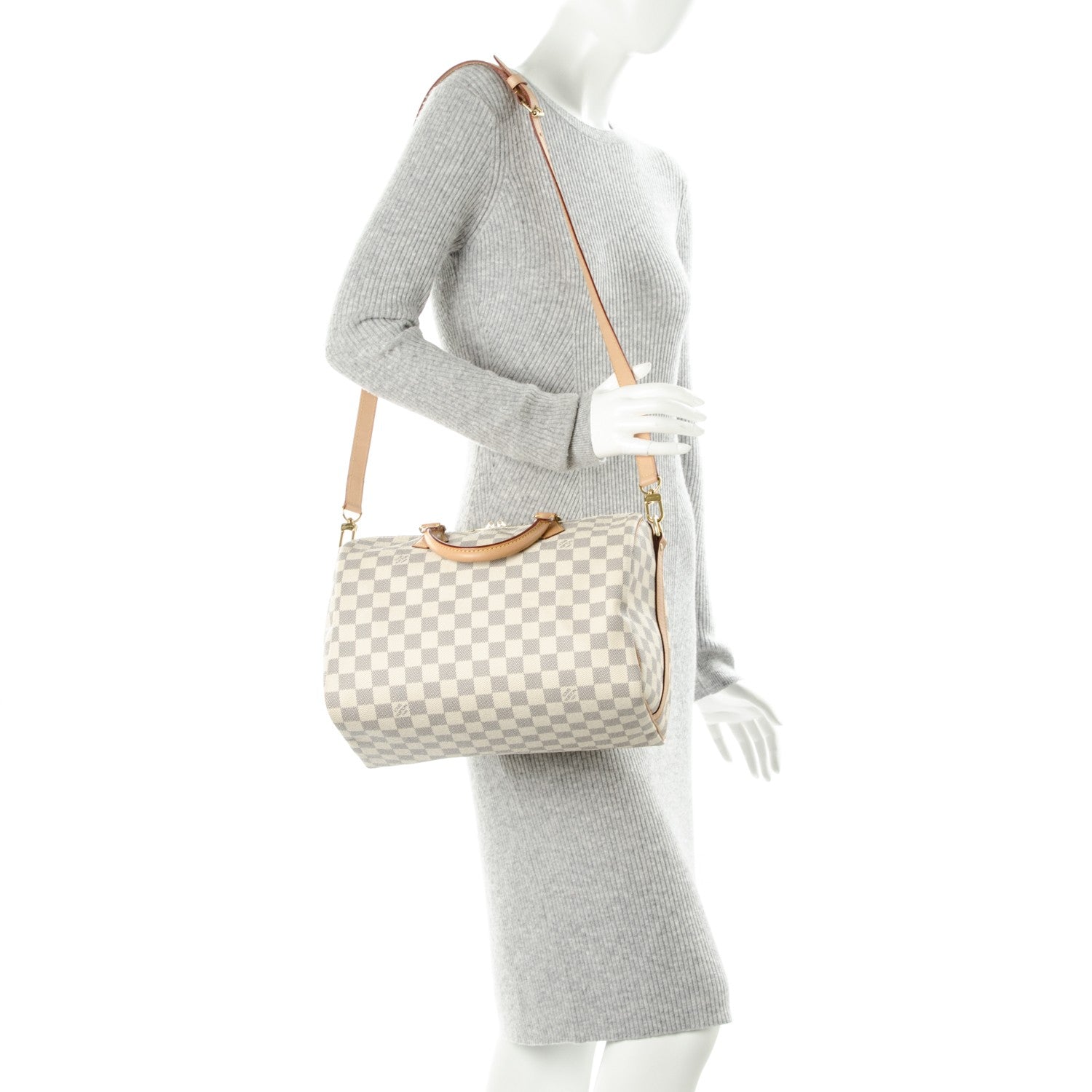 Louis Vuitton Damier Azur Speedy Bandouliere 30 2 of 9
