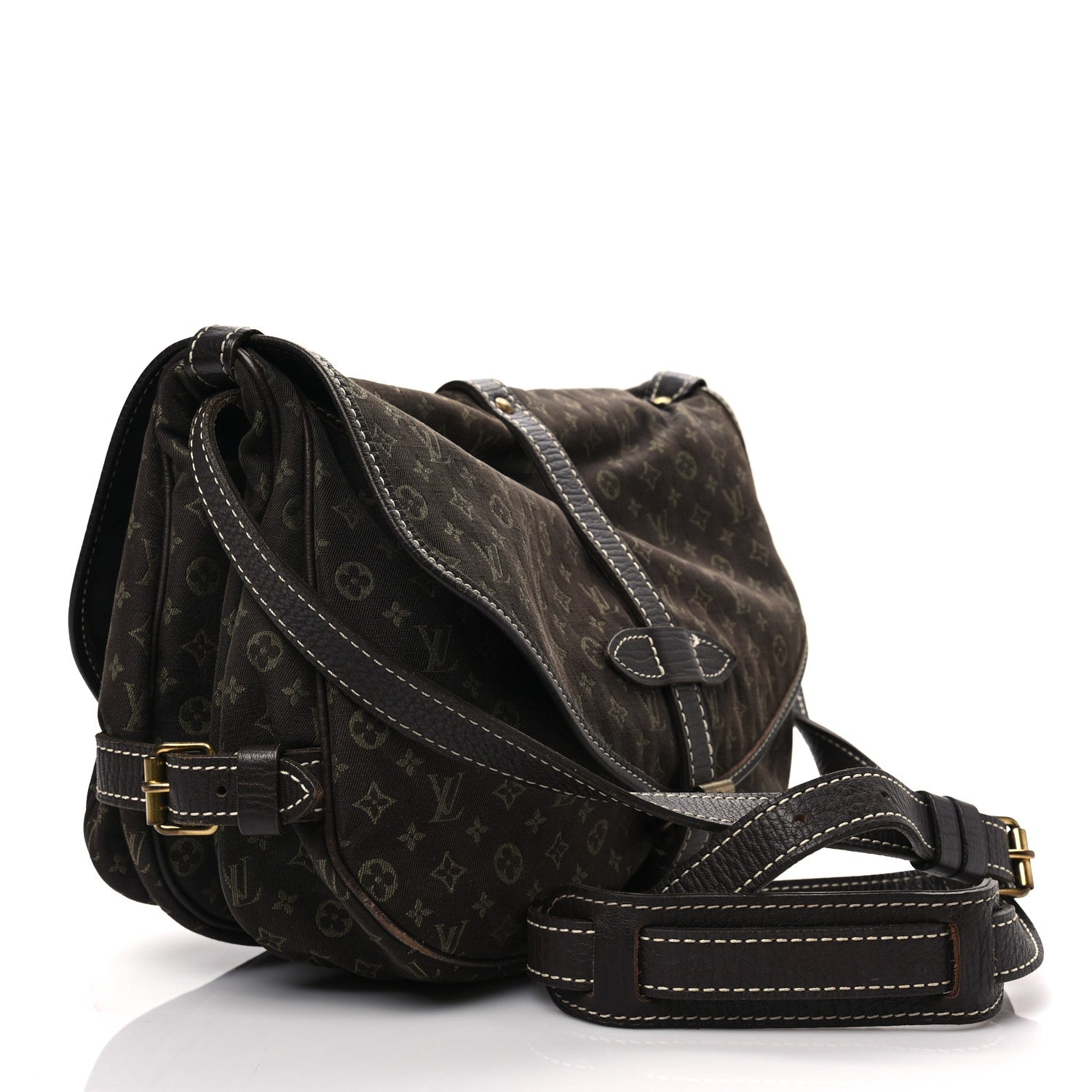 Louis Vuitton Monogram Mini Lin Saumur Ebene 3 of 12
