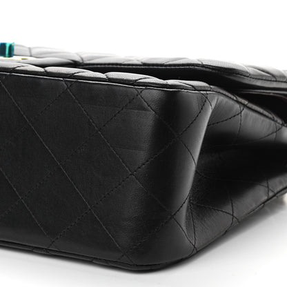 Chanel Lambskin Quilted Jumbo Double Flap Black 10 of 10