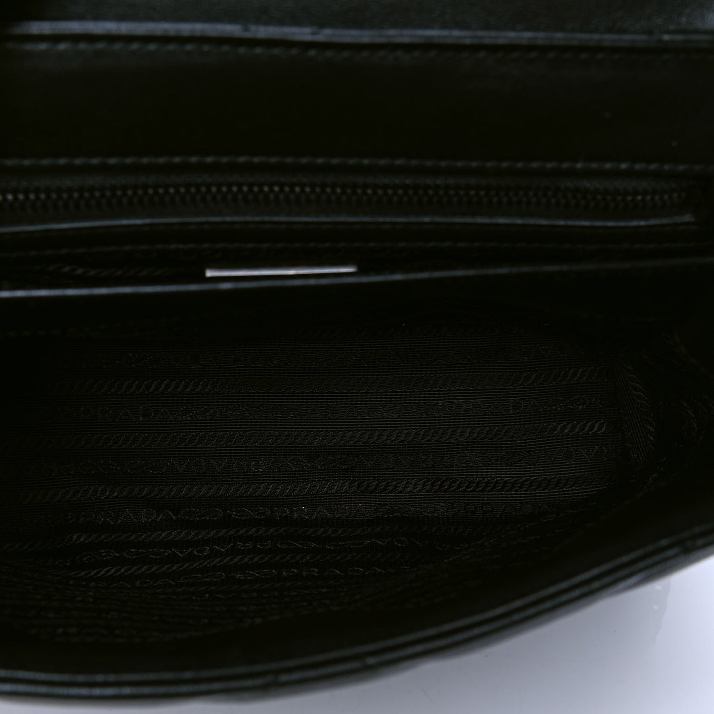 Nappa Triangle Stitched Large Spectrum Bag Black
