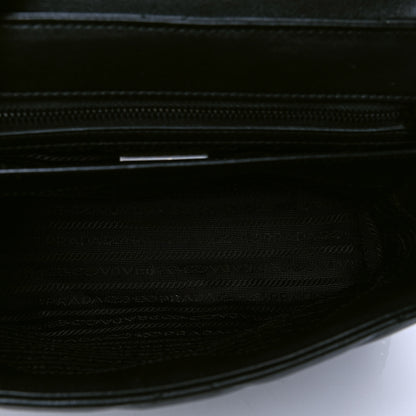 Prada Nappa Triangle Stitched Large Spectrum Bag Black 4 of 5