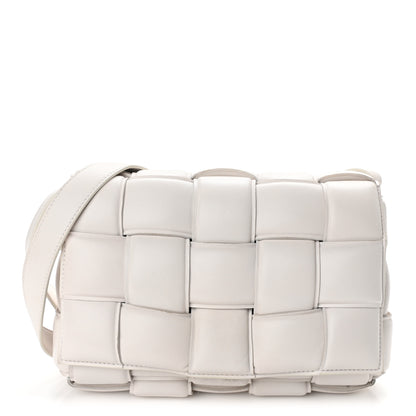 Bottega Veneta Nappa Maxi Intreccio Padded Cassette Crossbody Bag Chalk 1 of 14