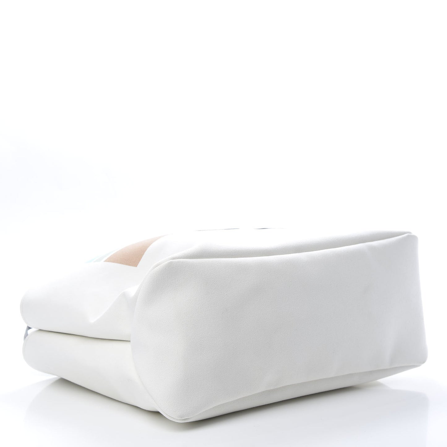 Canvas Racing Logo Tote White
