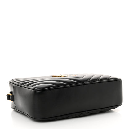 Saint Laurent Calfskin Matelasse Monogram Lou Camera Bag Black 4 of 12
