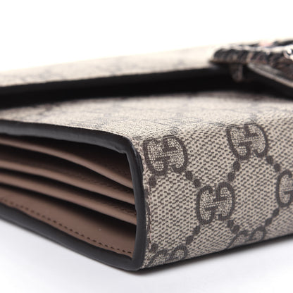 Gucci GG Supreme Monogram Mini Dionysus Chain Wallet Beige Taupe 11 of 15