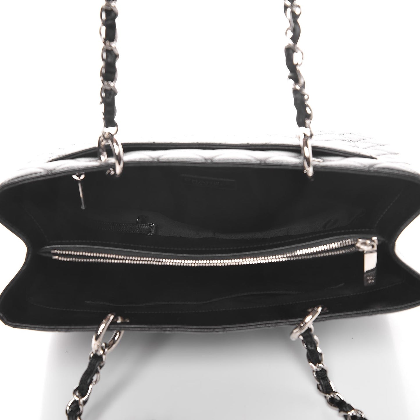 Caviar Quilted Grand Shopping Tote GST Black