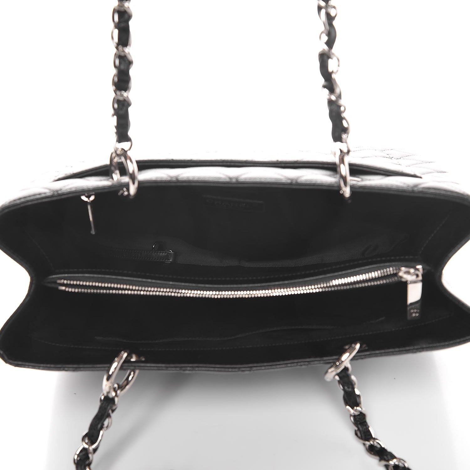 Chanel Caviar Quilted Grand Shopping Tote GST Black 5 of 9