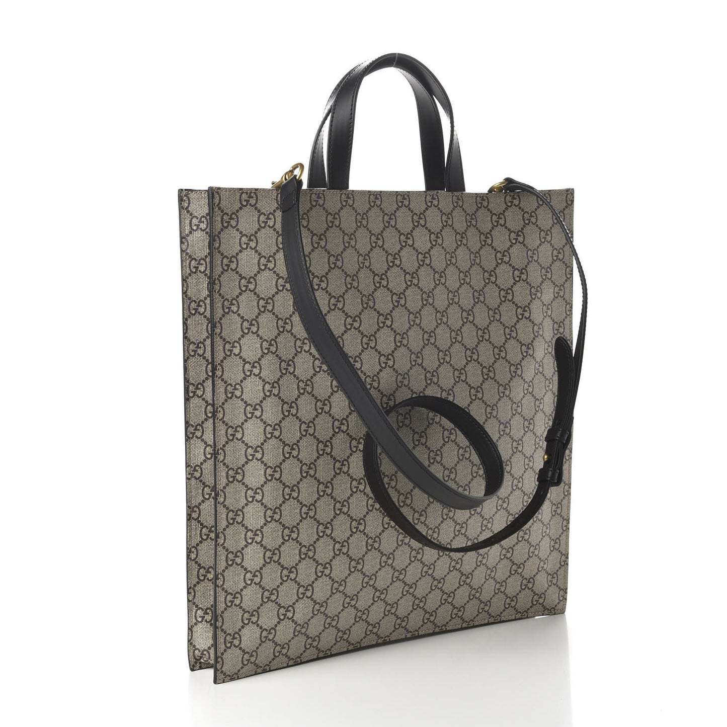 GG Supreme Monogram Angry Cat Vertical Tote
