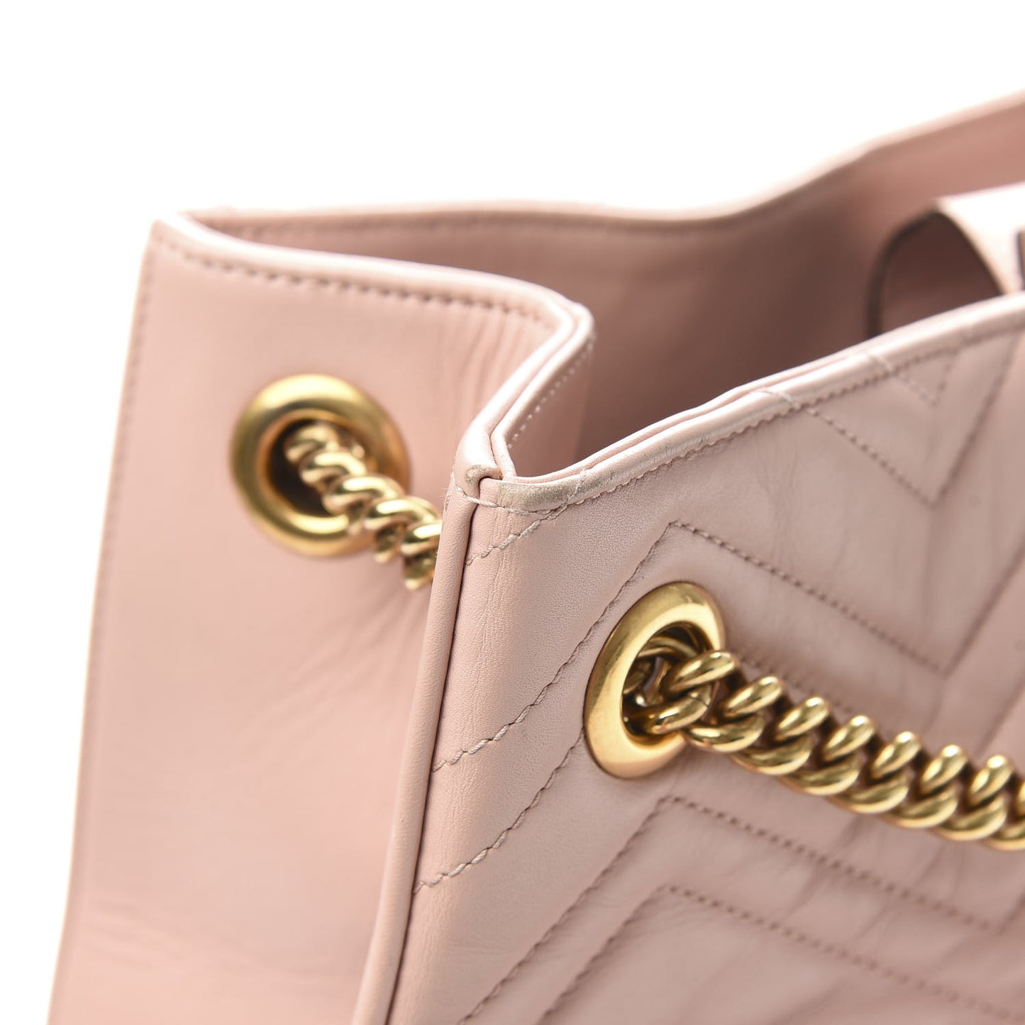 Calfskin Matelasse Medium GG Marmont Shoulder Tote Bag Perfect Pink