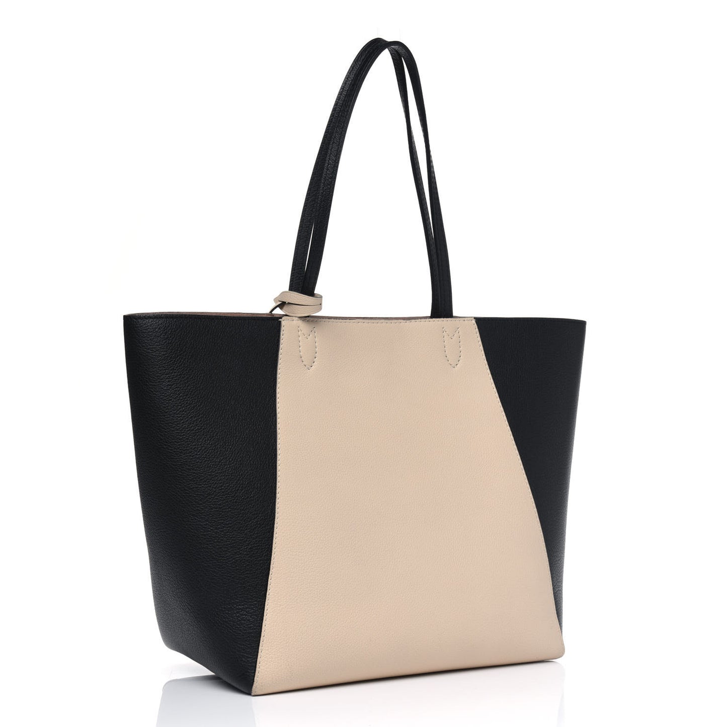 Calfskin Lockme Cabas Vanille Black