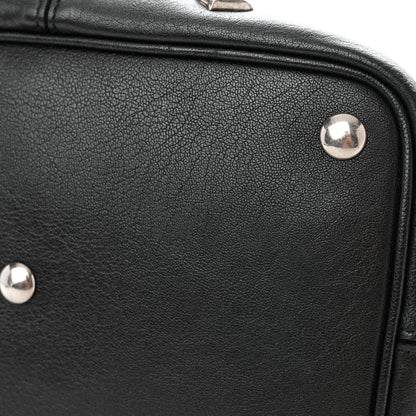 Saint Laurent Lambskin Medium Heart Studded Riva Bucket Bag Black 11 of 11