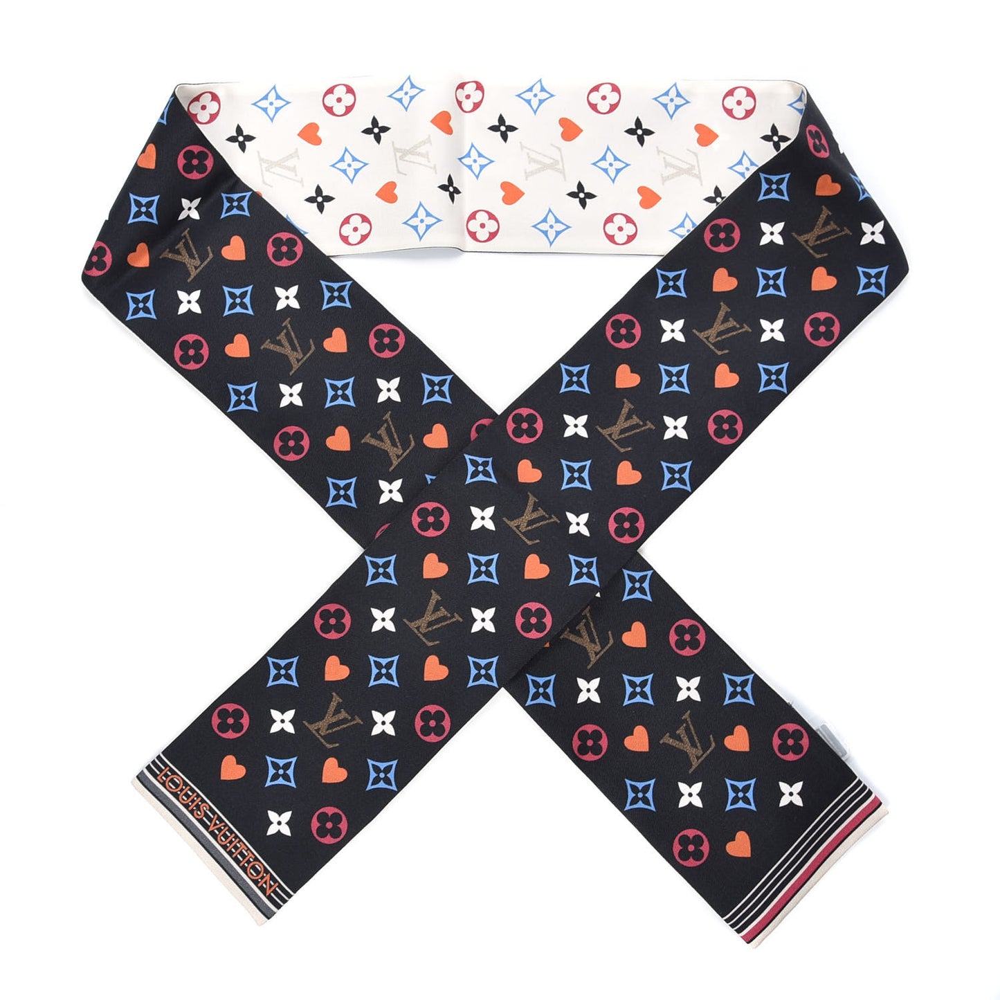 Silk Game On Bandeau Black White