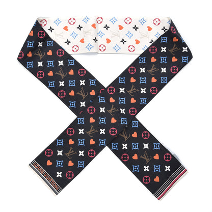 Louis Vuitton Silk Game On Bandeau Black White 1 of 6