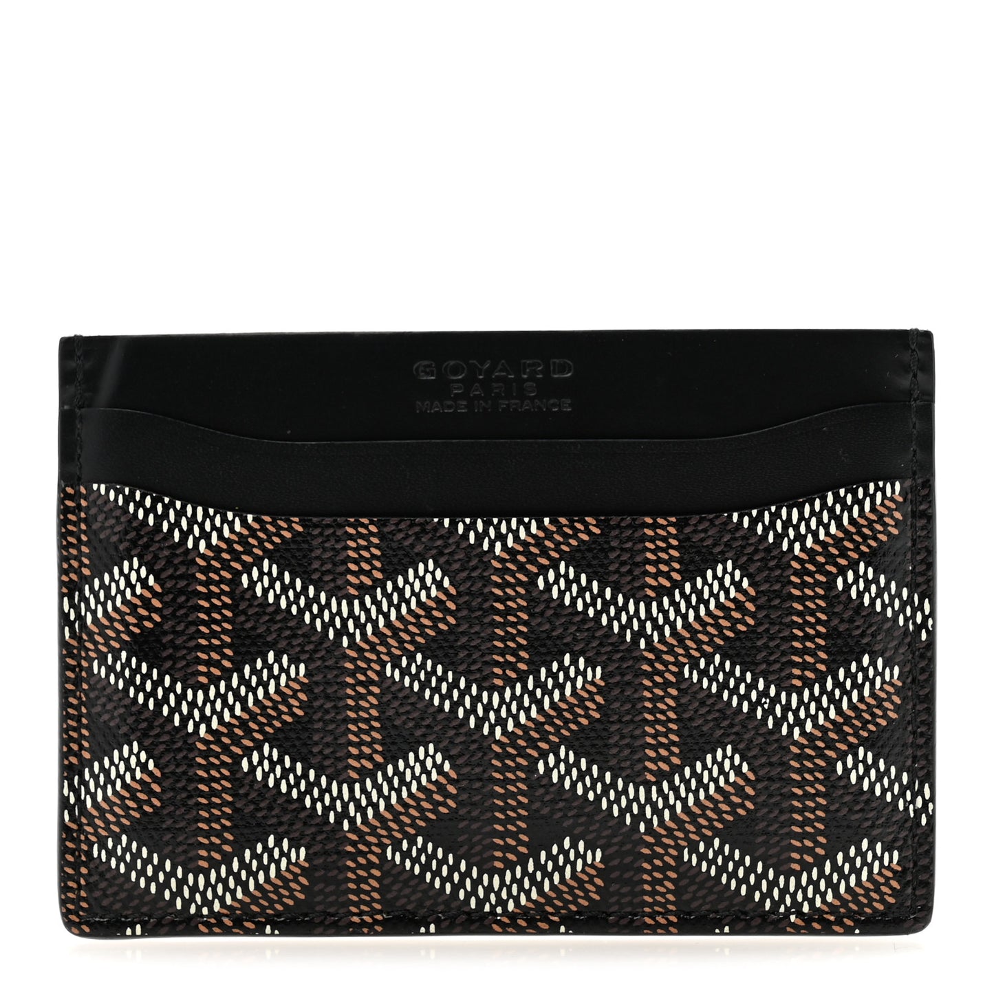 Goyardine Saint Sulpice Card Holder Black
