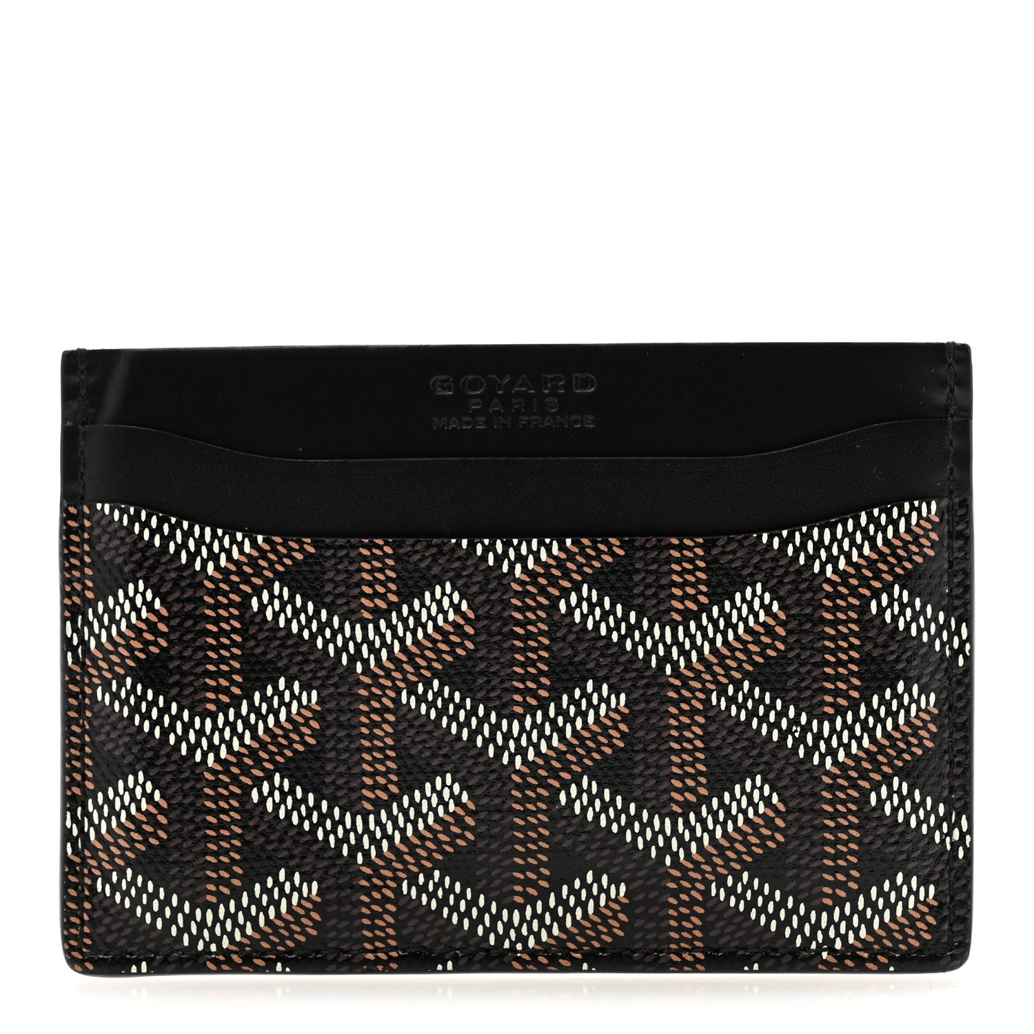 Goyard Goyardine Saint Sulpice Card Holder Black 1 of 8